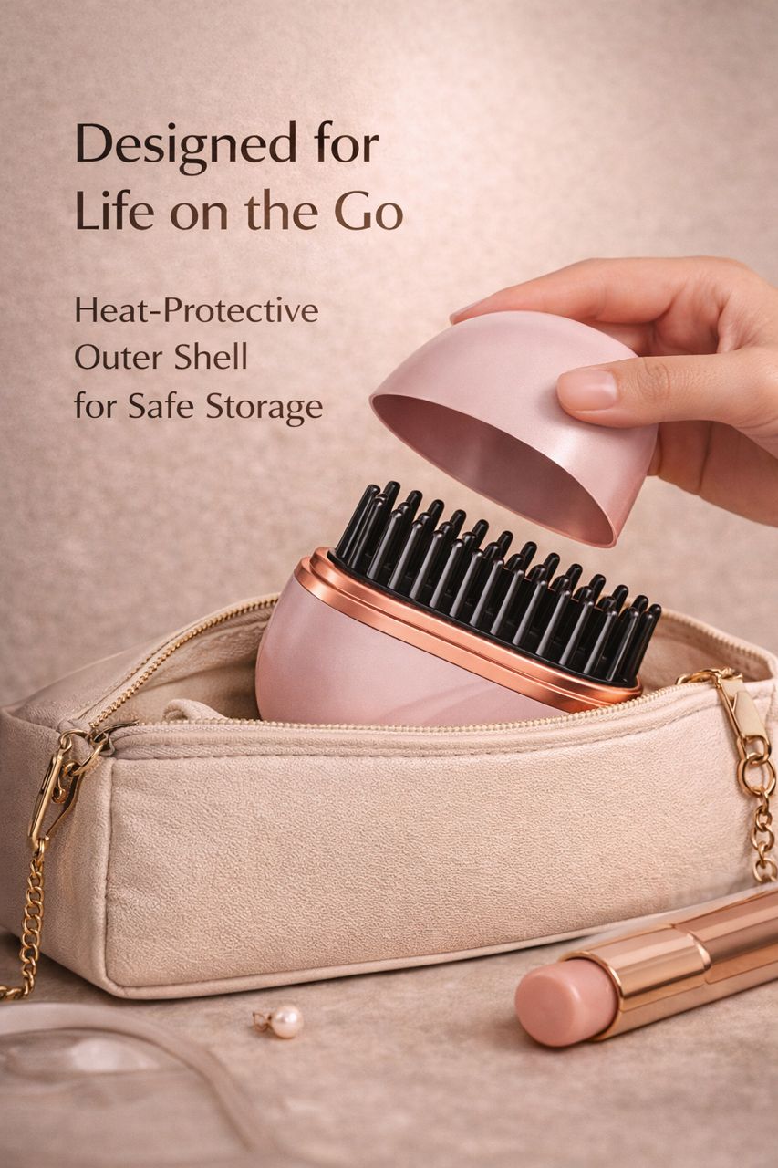 SleekAura™ Cordless Mini Straightening Comb