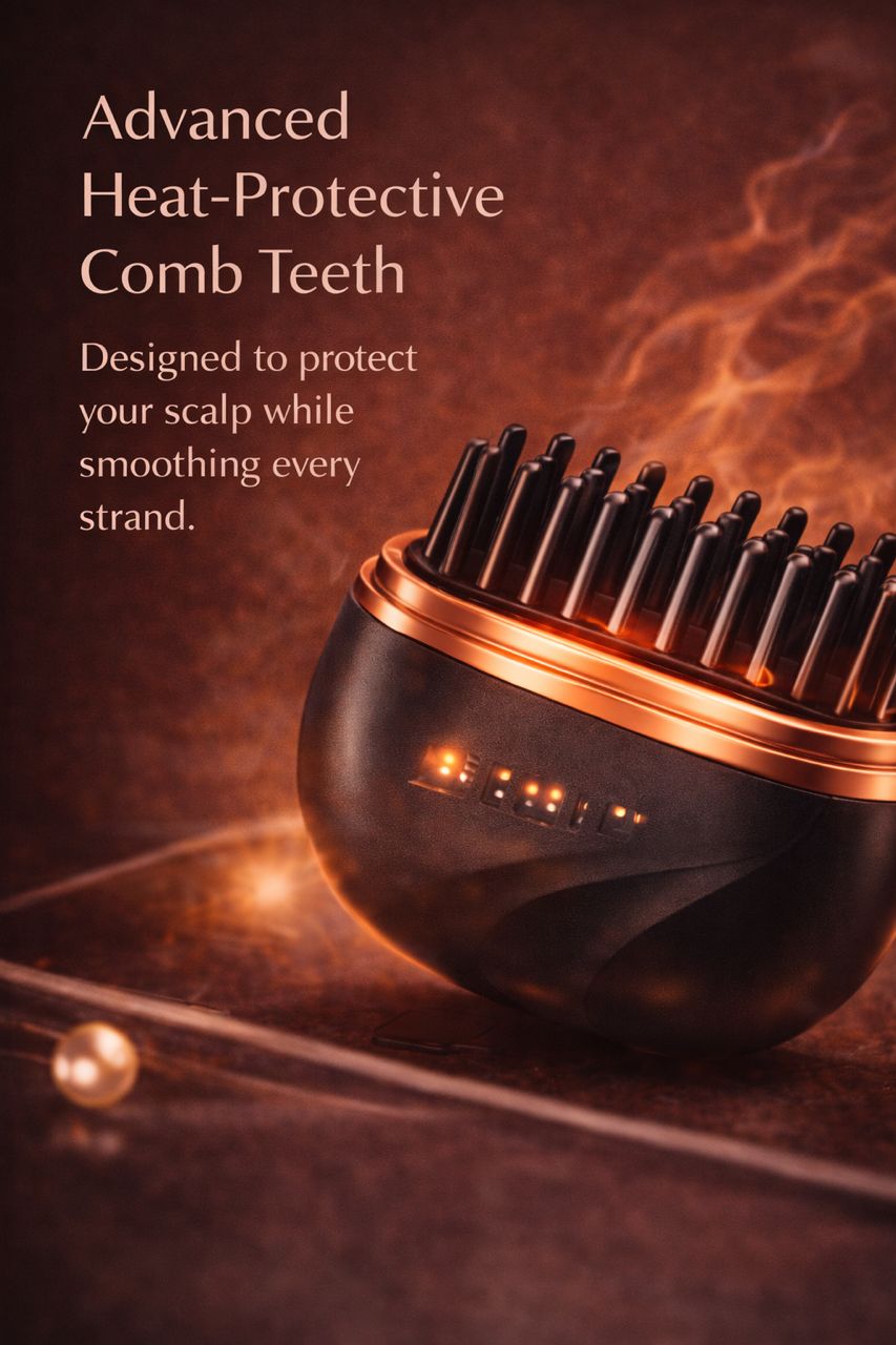 SleekAura™ Cordless Mini Straightening Comb